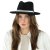 Hüte - Gårda Belluno Crushable Wool felt Fedora (schwarz)