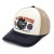 Kappe - Black River Gambler Trucker (cremeweiß/beige/marineblau)