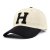 Kappe - Gårda Letter Cap 'H' (creme/schwarz)