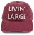 Kappe - Gårda Livin Large Washed Cap (rot)