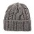Mützen - Gårda Bormio Cable Knit Wool Mix Beanie (grau/beige)