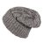 Mützen - Gårda Bormio Cable Knit Wool Mix Beanie (grau/beige)