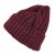 Mützen - Gårda Bormio Cable Knit Wool Mix Beanie (bordeaux)