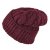 Mützen - Gårda Bormio Cable Knit Wool Mix Beanie (bordeaux)