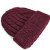 Mützen - Gårda Bormio Cable Knit Wool Mix Beanie (bordeaux)