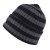 Mützen - Gårda Davos Striped Merino Wool Beanie (grau/schwarz)