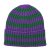 Mützen - Gårda Davos Striped Merino Wool Beanie (grün/lila)