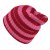 Mützen - Gårda Davos Striped Merino Wool Beanie (rot/rosa)