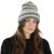 Mützen - Gårda Lech Striped Wool Mix Beanie (beige/grau)