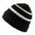 Mützen - Gårda Les Deux Alpes Striped Merino Mix Beanie (schwarz/weiß)
