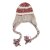 Mützen - Gårda Quellon Knit Earflap Beanie (weiß/rot)