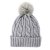 Mützen - Gårda Saas-Fee Cable Knit Wool Mix Beanie (grau)