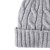 Mützen - Gårda Saas-Fee Cable Knit Wool Mix Beanie (grau)