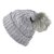 Mützen - Gårda Saas-Fee Cable Knit Wool Mix Beanie (grau)
