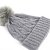 Mützen - Gårda Saas-Fee Cable Knit Wool Mix Beanie (grau)