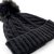 Mützen - Gårda Saas-Fee Cable Knit Wool Mix Beanie (schwarz)