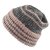 Mützen - Gårda Verbier Striped Wool Mix Beanie (grau/rosa)