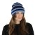Mützen - Gårda Lech Striped Wool Mix Beanie (blau)