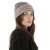 Mützen - Gårda Verbier Striped Wool Mix Beanie (grau/rosa)