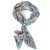 Tuch - Gårda Paisley Satin Scarf (blau)