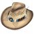 Strohhut - Gårda Antibes Western Hat (natur)