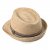 Strohhut - Gårda Benijo Raffia Trilby (Natur/Taupe)