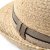 Strohhut - Gårda Benijo Raffia Trilby (Natur/Taupe)