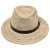 Strohhut - Gårda Funchal Raffia Fedora (Hellnatur/Dunkelbraun)
