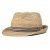 Strohhut - Gårda Marzagan Raffia Trilby (Natur/Blau)