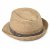 Strohhut - Gårda Marzagan Raffia Trilby (Natur/Blau)