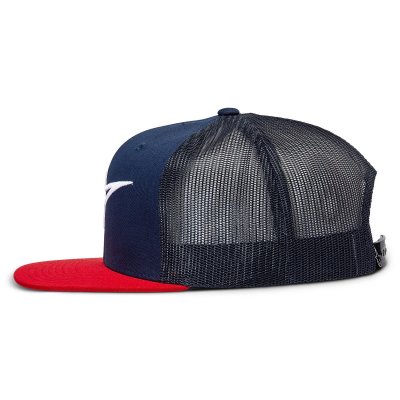 Caps - Alpinestars Corp Trucker Cap (blau/rot)
