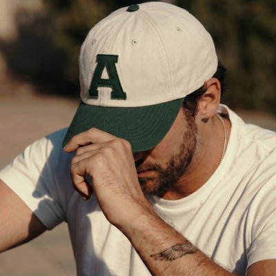 Kappe - Gårda Letter Cap 'A' (weiß/grün)