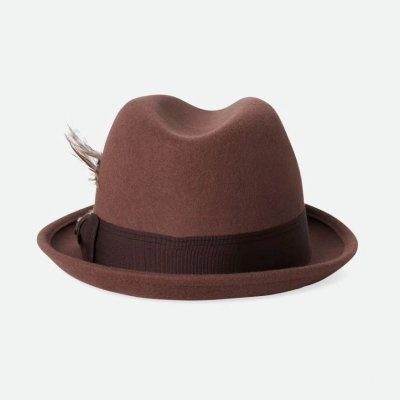 Hüte - Brixton Gain Fedora Wool (bison)