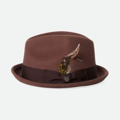 Hüte - Brixton Gain Fedora Wool (bison)