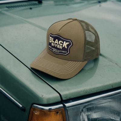 Kappe - Black River Wild West Trucker (grün/creme)