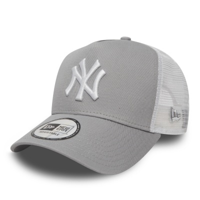 Kappe - New Era New York Yankees 9FORTY Trucker (grau/weiß)