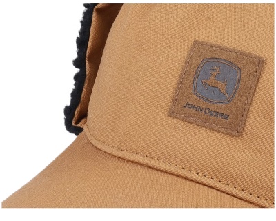 Cap - John Deere Cotton Faux Fur Lining Hat (braun)
