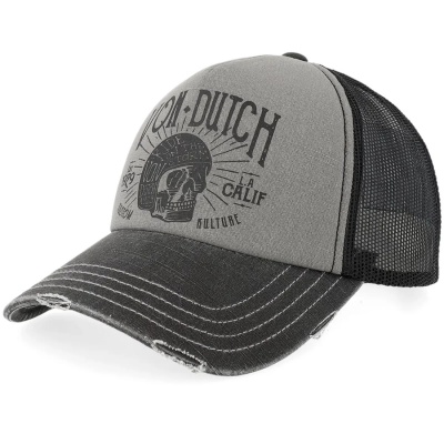 Kappe - Von Dutch Screen Print Trucker (grau)