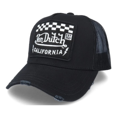 Kappe - Von Dutch Square Patch Trucker (schwarz)