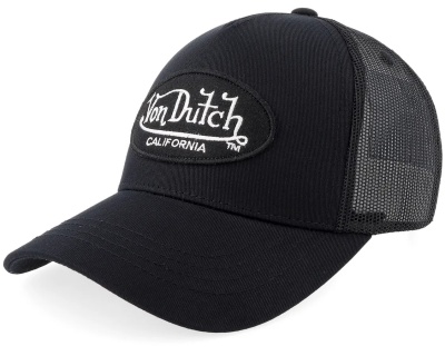 Kappe - Von Dutch Oval Patch Trucker (schwarz)