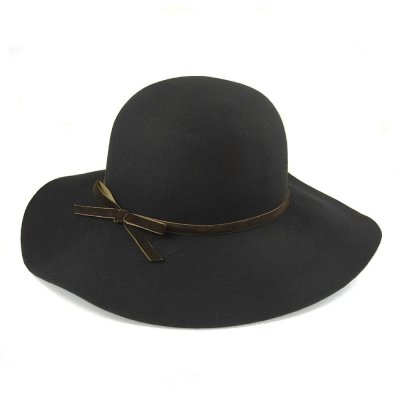 Hüte - Vintage Wool Floppy Hat (schwarz)
