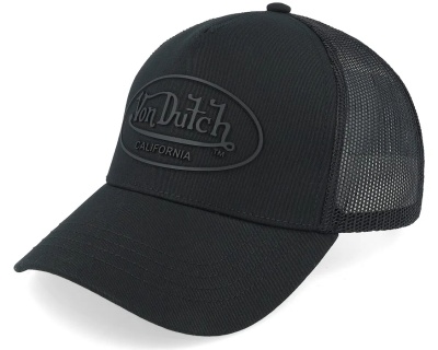 Kappe - Von Dutch Oval Patch Cotton Trucker (schwarz)