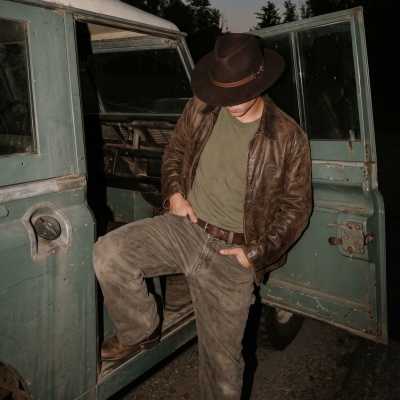 Hüte - Gårda Braga Wool felt Fedora (braun)