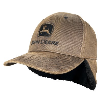 Cap - John Deere Oil Cotton Sherpa Lining (braun)