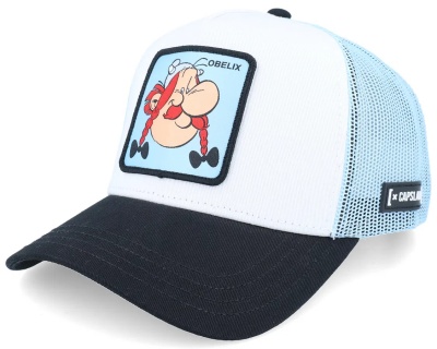 Kappe - Capslab Obelix Trucker (weiß/hellblau/schwarz)