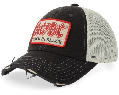 Kappe - American Needle ACDC Orville Trucker (Weiß/Schwarz)