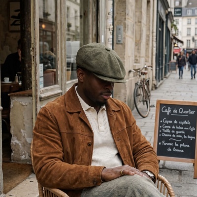 Schiebermütze / Schirmmütze - Gårda Premium Larkhall Wool Newsboy (grün)