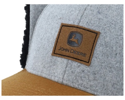 Kappe - John Deere Winter Cap (grau/beige/schwarz)