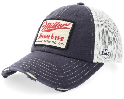 Kappe - American Needle Miller High Life Trucker (Blau/Weiß)