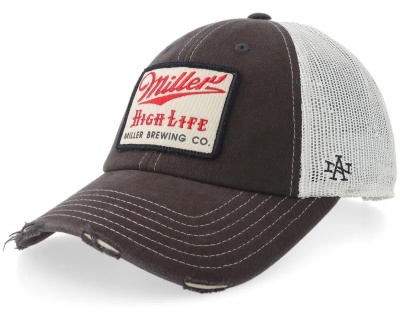 Kappe - American Needle Miller High Life Trucker (dunkelgrau/weiß)